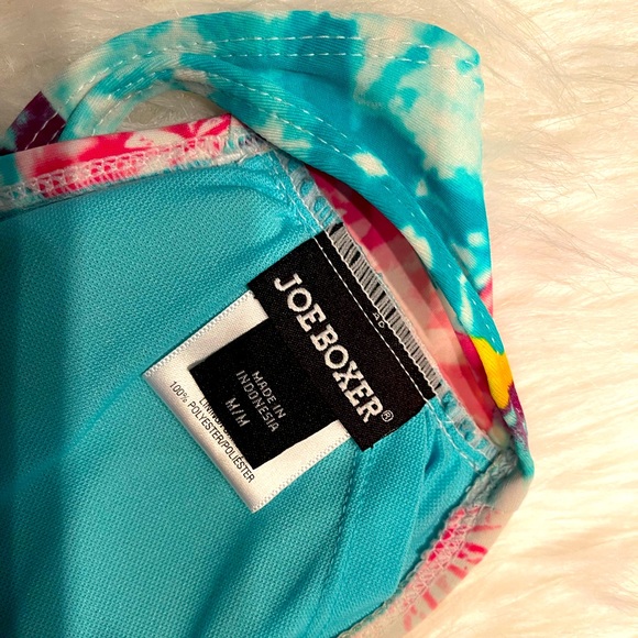 Joe Boxer Patchwork Tie Dye Bandeau Bikini Top - Picture 4 of 6